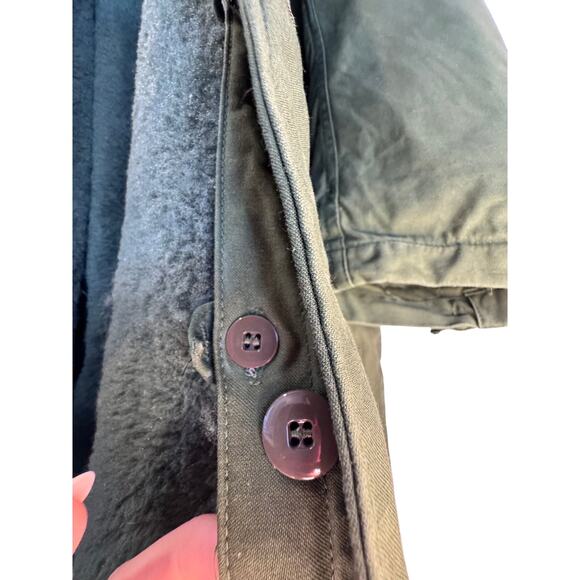 Vtg 60s Swedish C50 Army Green Military Parka Field Jacket Coat HEAVY XL Lined - Picture 6 of 11